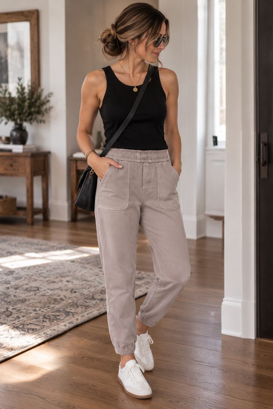 Athleta Farallon Joggers in Latte size 2